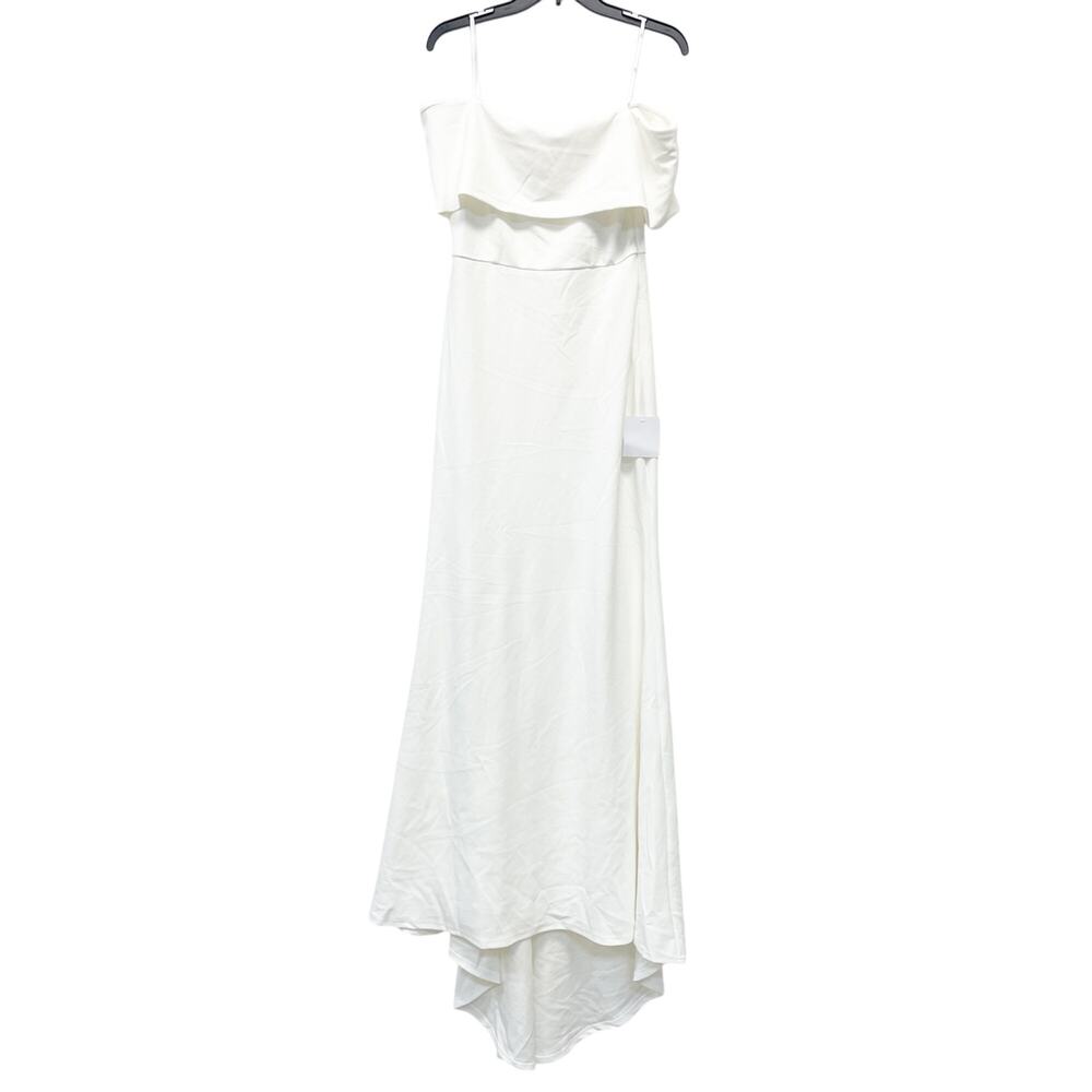 Lulus‎ Womens Exceptional Romance White Off the Shoulder Mermaid Maxi Dress XL - Picture 2 of 13